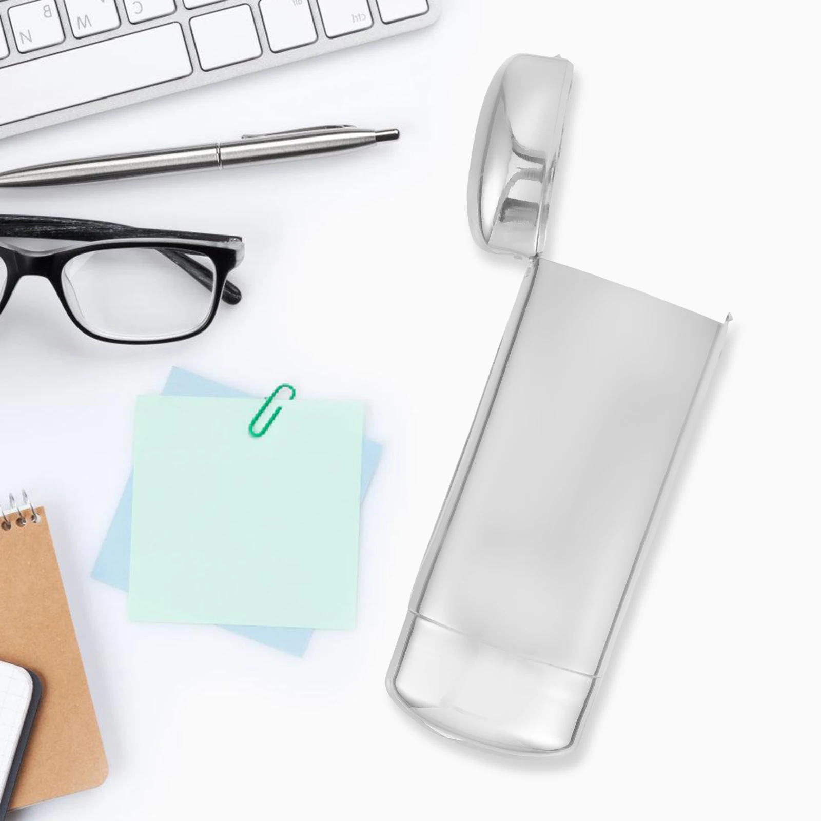 

Aluminum Glasses Case Silver Eyeglass Sunglasses Organizer Travel Lightweight Metal Holder Fits Most Sizes Protects Lenses