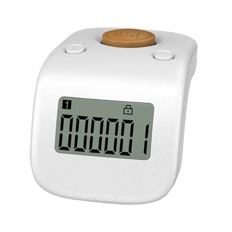 Portable Digital LCD Finger Ring Tally Counter Multi-color 6 Channel Counting 6 Digit  Bead Prayer Counter Clicker