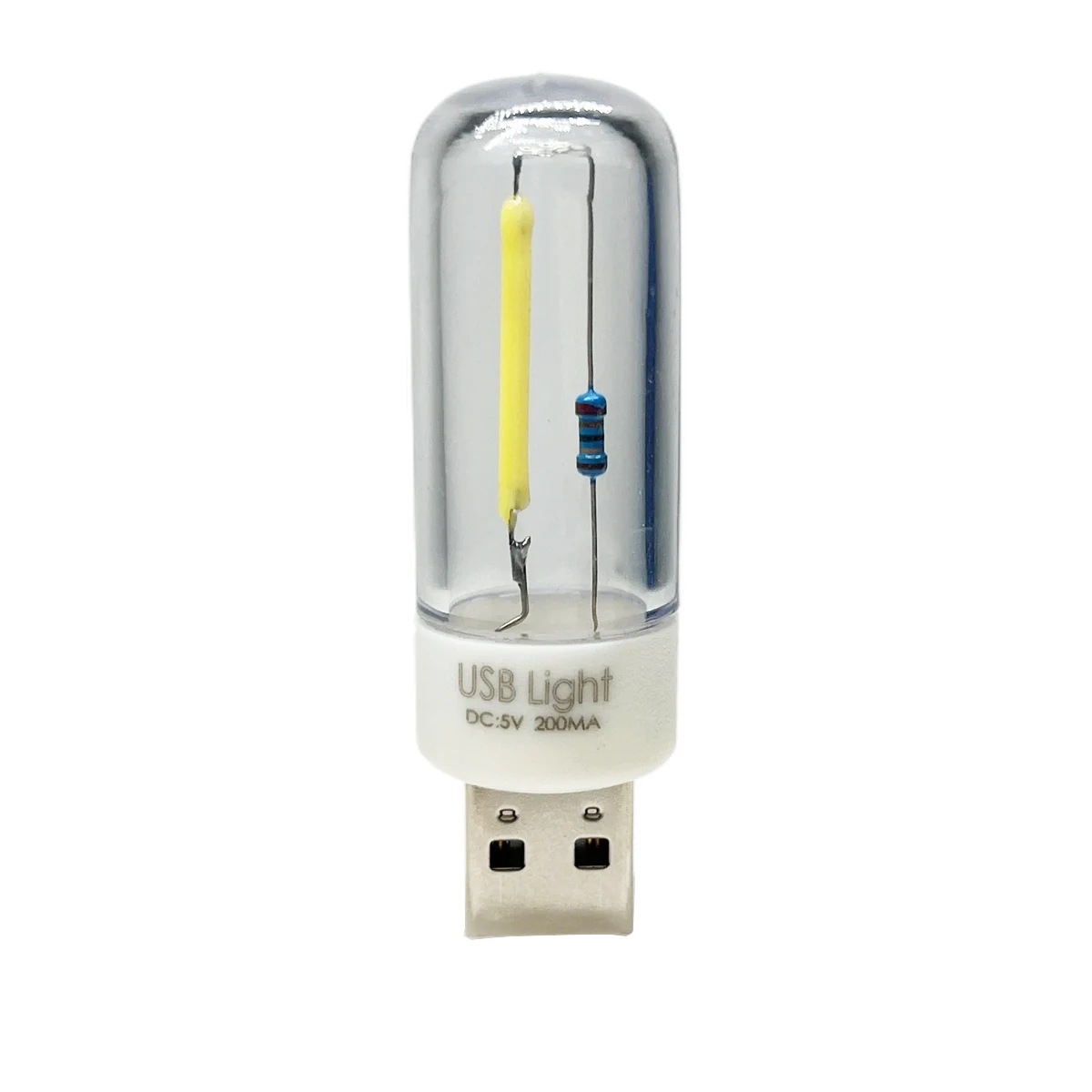 미니 휴대용 LED USB 조명, 독서용 야간 조명, 따뜻한 흰색, 5V 전원 3000K-6500K, PC 노트북 모바일 전원, 1W DC