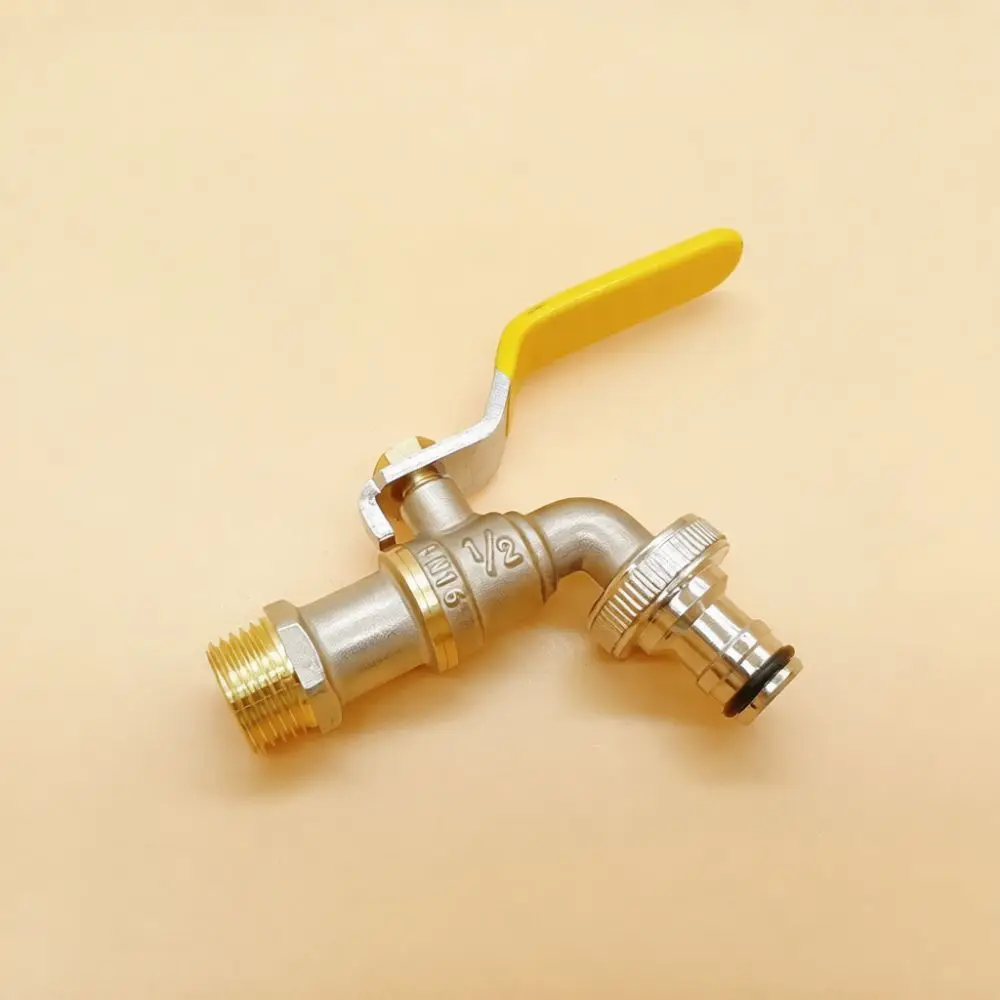 Quick Connect Water Faucet Zinc Alloy Outdoor Garden Tap For Washing Machine Irrigation Watering System Cleaning Valve