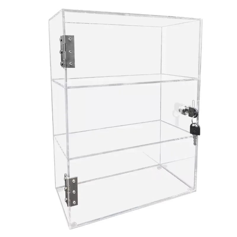 Display cabinet Transparent display cabinet Multifunctional safety locker Lockable acrylic display cabinet