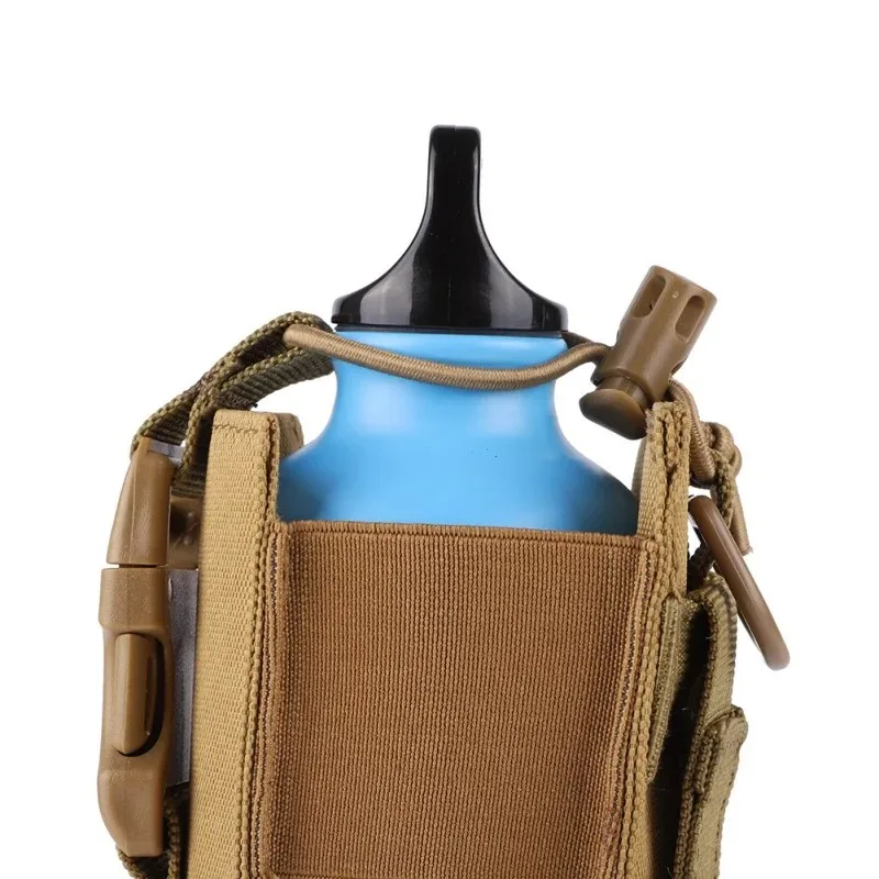 Neue Taktische Wasser Flasche Tasche Molle Nylon Wasserkocher Abdeckung Taille Beutel Walkie-talkie Tasche Outdoor Jagd Wandern Radfahren Zubehör