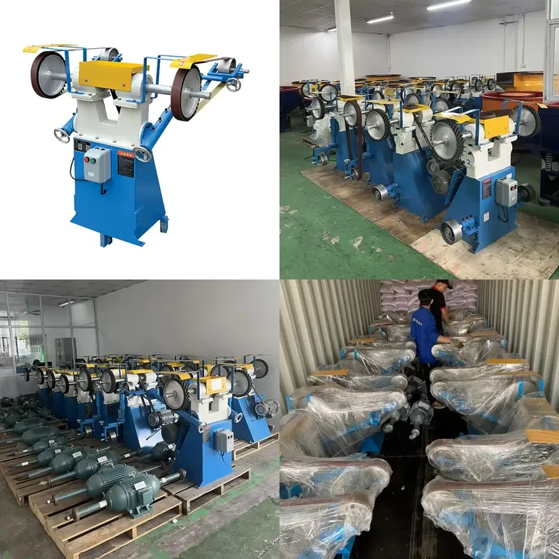 Industrial Belt Sander Polishing Machine Double Station for Metal Processing