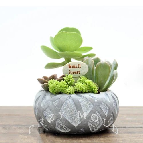 

Silicone mold planter Bird's Nest flower shape pots silica gel molds muti-meat pot mould DIY 3d vase mold