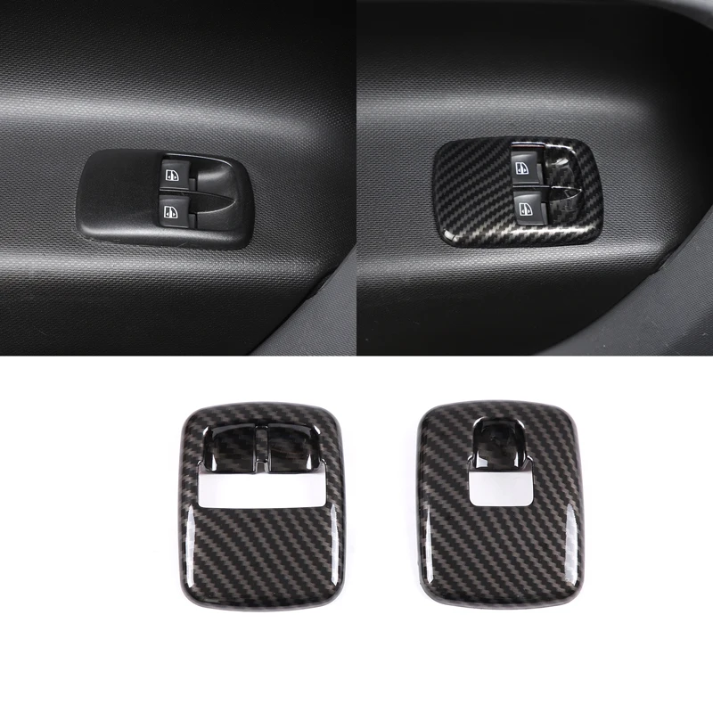 

Car Window Glass Lift Button Frame Cover Trim ABS For Mercedes Benz Smart 451 453 Fortwo Forfour 2010-2021 Interior Accessories