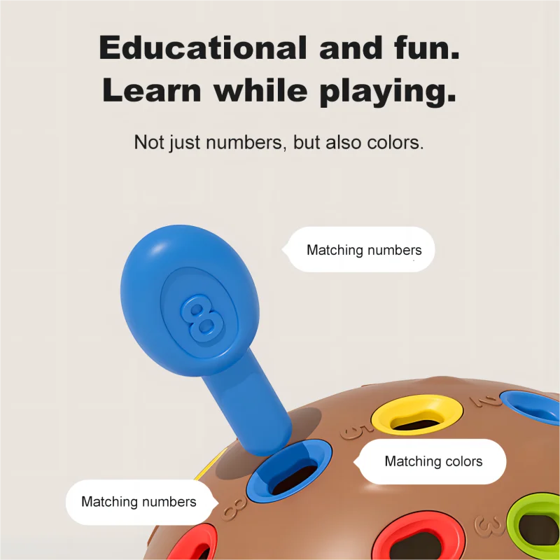 Toddler Montessori Toys, Fine Motor and Sensory Toys for Kids Ages 18M+, Learning Activities Educational Hedgehog Games