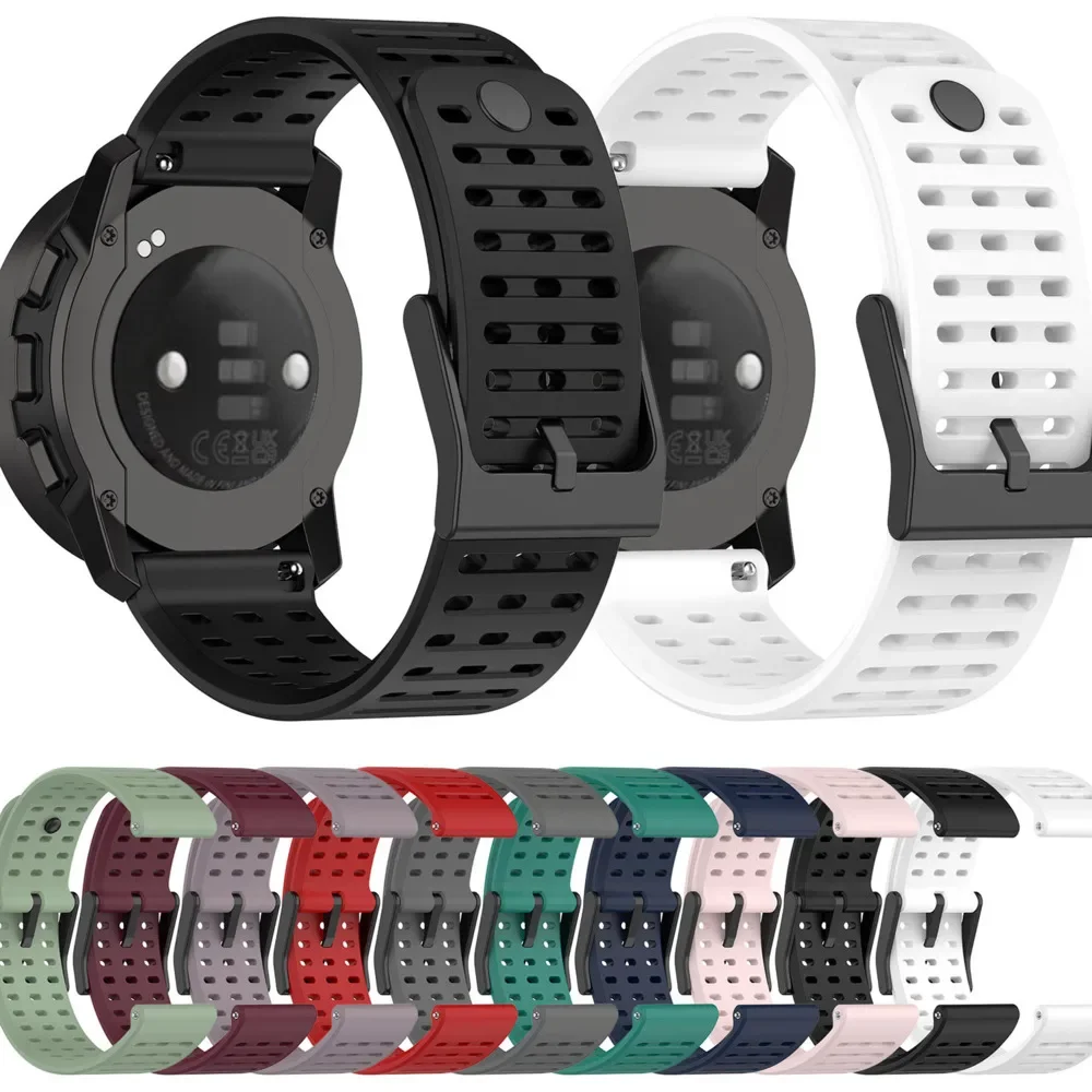 

22mm Silicone Sport strap for Suunto 5 9 Peak Pro Smartwatch Repalcement Sport Bracelet For Suunto Vertical Correa