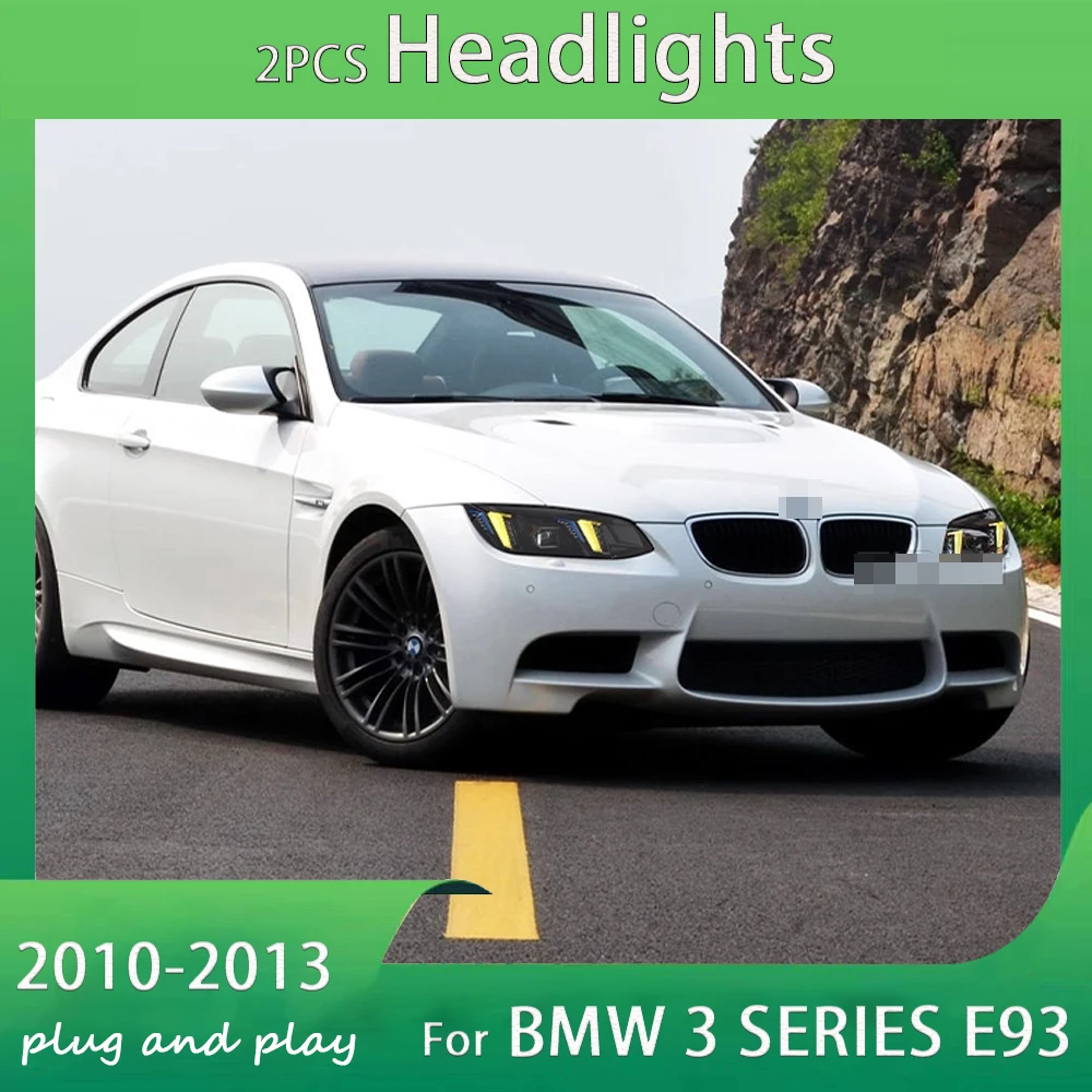 

Автомобильный фонарь для BMW E92 E93 Светодиодные фары 2010-2013 Фары 3-Series 320i 325i 318i DRL Передние фары указателя поворота в сборе
