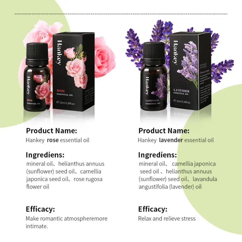 12 نكهات 10 مللي زيوت أساسية لمرطب الهواء المنزلي القابل للذوبان في الماء زيت عطري باللون اللافندر والفانيليا والبرتقال والزيتون #3