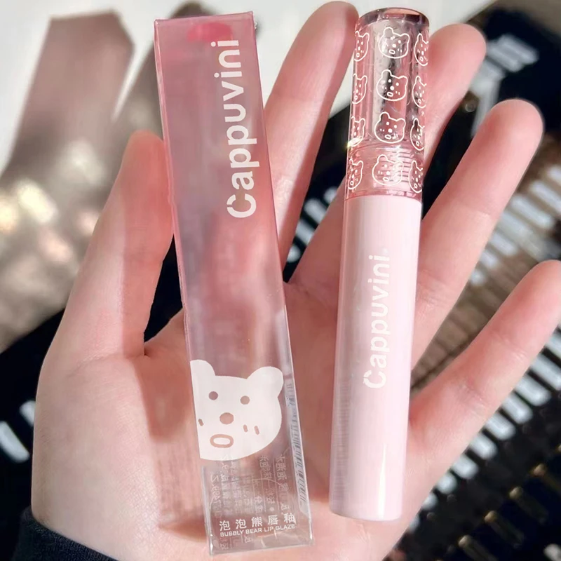 Cherry Red Waterproof Mirror Finish Water Lip Gloss Nude Brown Clear Tint Glass Lip Oil Liquid Makeup For Voluminous Look