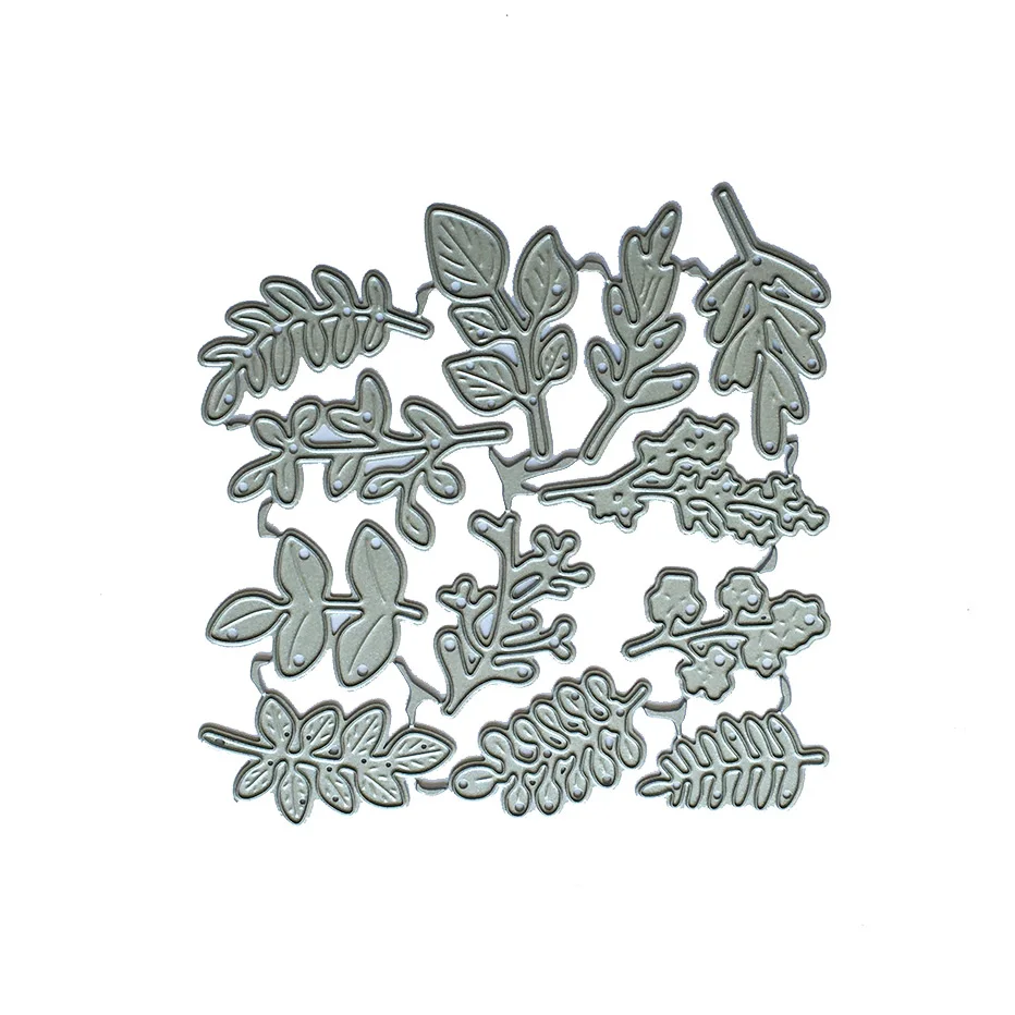 

Leaves Scrapbooking Cutting Dies Yiwu stock clearance DIY Paper gift Card Making metal craft Album