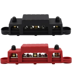 Car Rv Ship Dc 48v 250a 4 prigionieri terminali Busbar Powerterminal Block M6 M8 M10 blocco di giunzione della batteria del perno di cablaggio ad alta corrente