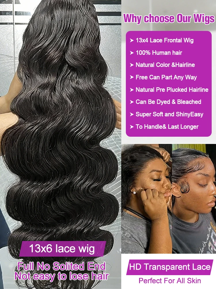 Transparent 13x4 13x6 HD Lace  - Glueless Wear And Go Human Hair Wig ulasan dan harga