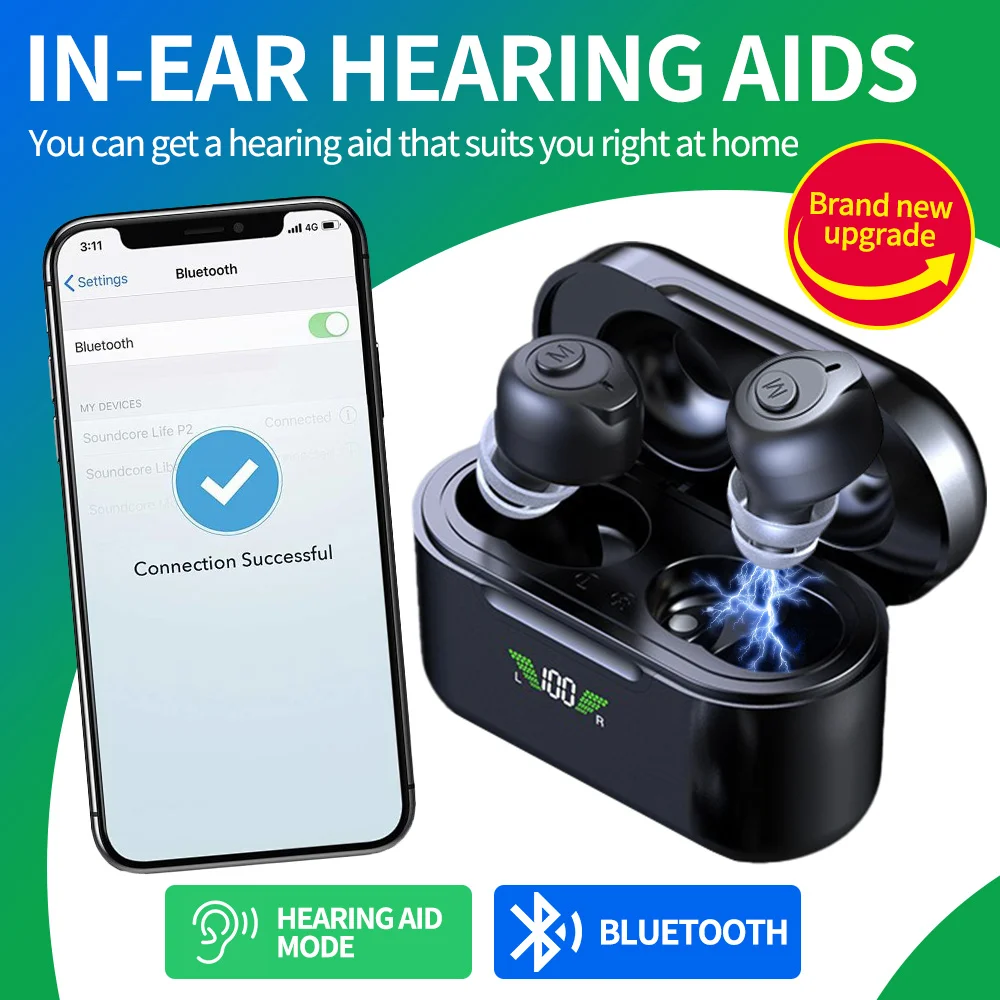 Latest Generation App Bluetooth 2-In-1 Hearing Aid Digital …