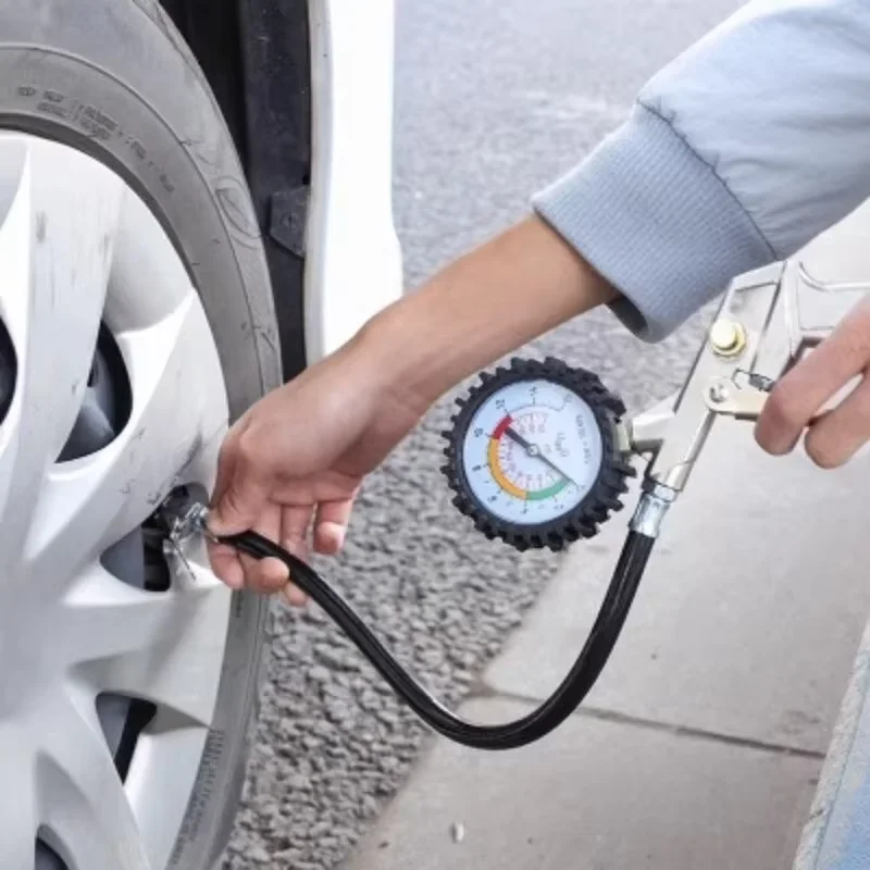 220Psi 16Bar Car Tire Pressure Gun Digital Air Pressure Gauge Multi-Function Tire Inflator Monitor Tool for Air Compressor