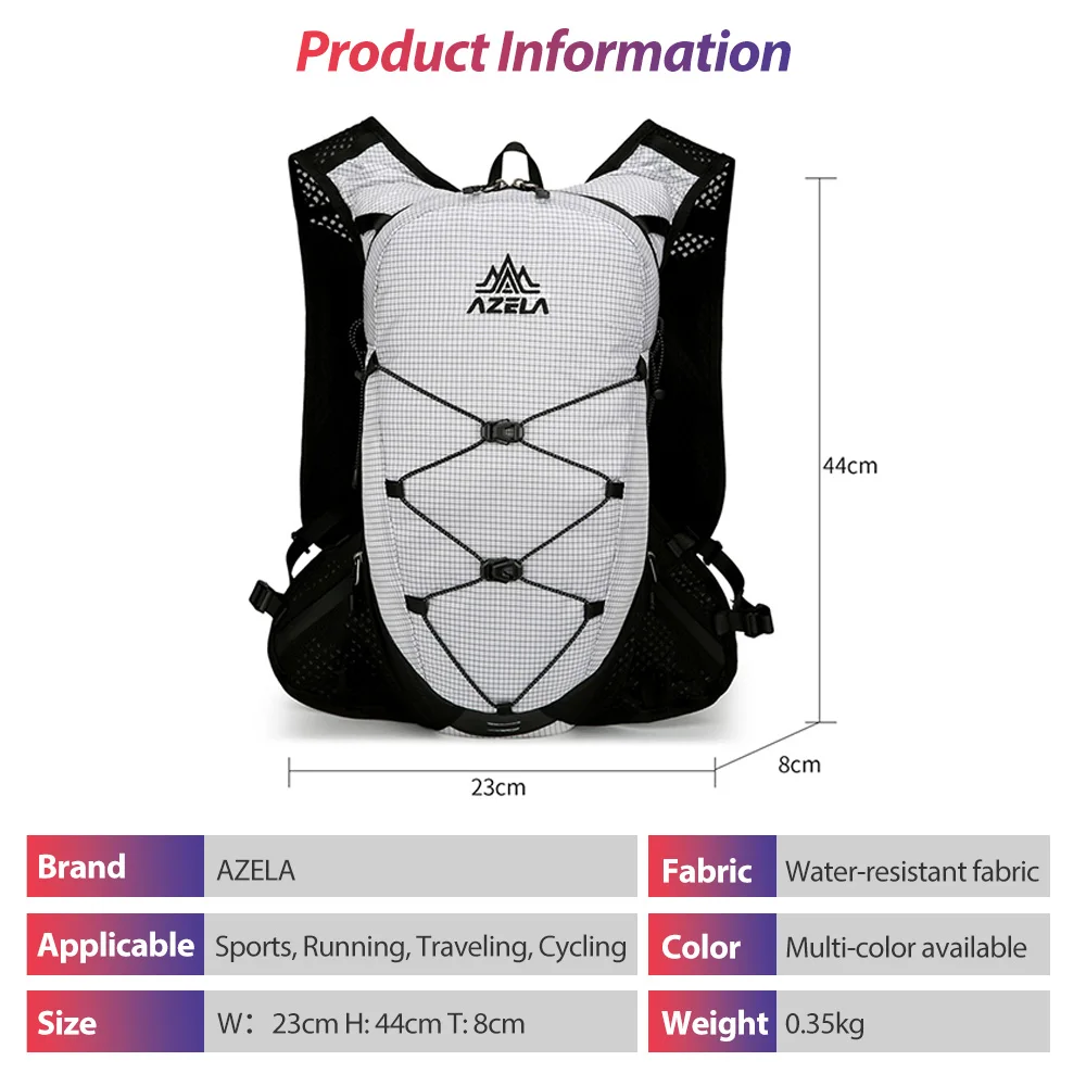في الهواء الطلق درب الجري على ظهره خفيفة النساء الرجال تشغيل سباق الترطيب سترة ماراثون دراجة حقيبة لماراثون ركوب الدراجات المشي لمسافات طويلة