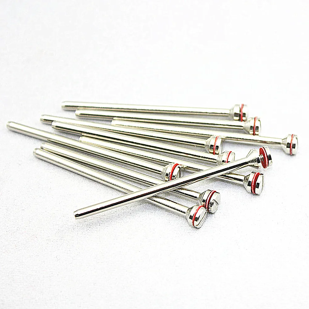 10pcs dental materials  Dental fixed pins  Polishing shafts  Polishing handles Spindle bursting rotating tools for polishing