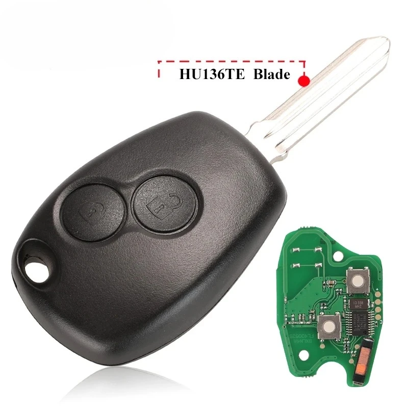 10x 2BTNRemote Car Key For Renault Duster Modus Clio 3 DACIA Logan Sandero 433Mhz PCF7947 PCF7946 pcf7952E Chip