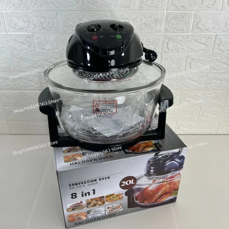 

20L Multifunctional Large Capacity Household Light Wave Furnace Air Fryer Glass Electric Fryer French Fry Machine