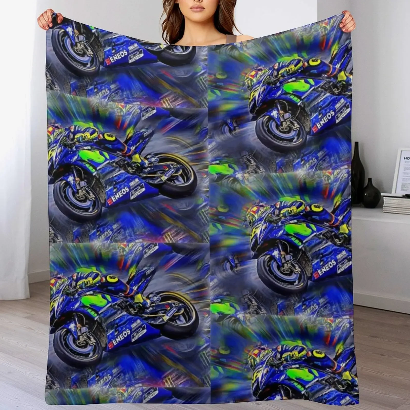 

In Touch With Rossi Throw Blanket Furry Luxury Picnic Plaid Blankets