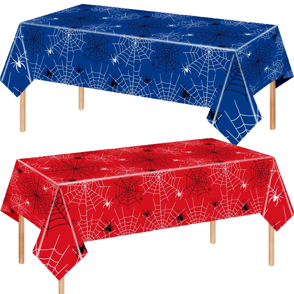 108X180CM Décorations de fête en toile d'araignée, fournitures de fête, vaisselle jetable, ensemble de vaisselle, bannière, sac cadeau, sac à bonbons, cadeaux de fête pour baby shower