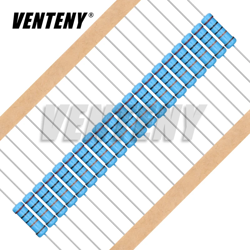 1000pcs 2W Metal film resistor 1% 1R ~ 1M 2.2R 4.7R 10R 22R 47R 100R 220R 470R 1K 10K 47K 100K 2.2 4.7 22 47 100 220 470 ohm