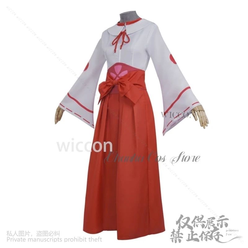 Anime That Time I Got Reincarnated As A Slime Cosplay Shuna Costume Miko Uniform Japanese Kimono Dress Pink Wig Girls 코스프레