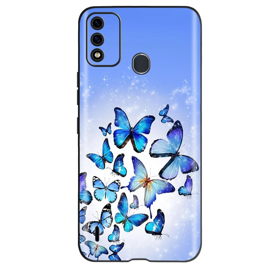Vivo V23 5G 폰 케이스 실리콘 케이스, 투명 소프트 TPU 귀여운 고양이 꽃 Capa 쉘 Vivo V 23 V23 Pro V2130 실리콘 케이스