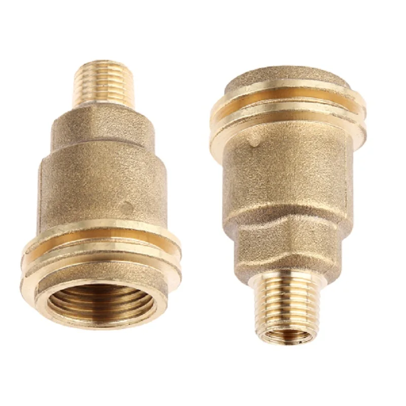 

2Pcs Male QCC1 Nut Propane Gas Fitting Hose Adapter with 1/4 Inch Male Pipe Thread Solid Brass Outdoor Cooking Propane Adapter