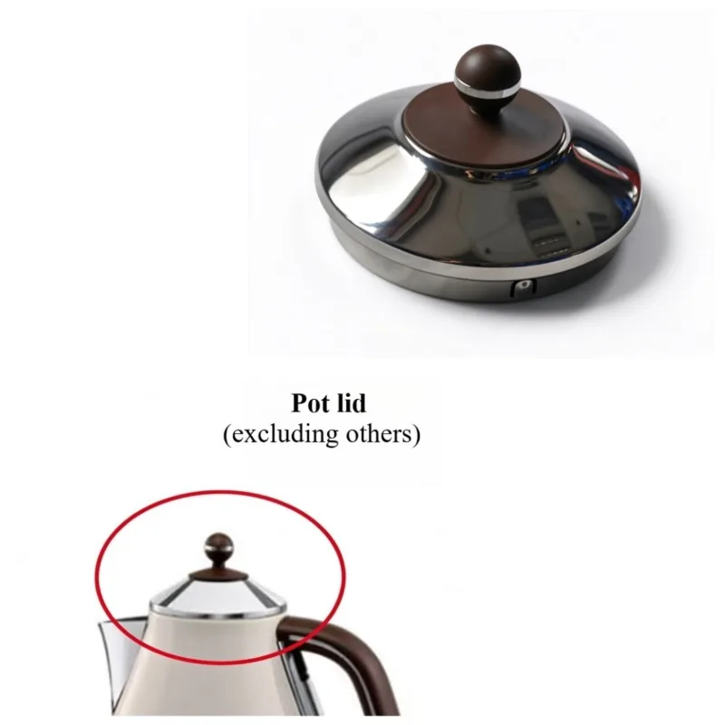 Suitable for Delong Hot Water Kettle Lid KBOV2001 KBOV3001 Top Lid Kettle Dark Coffee Color