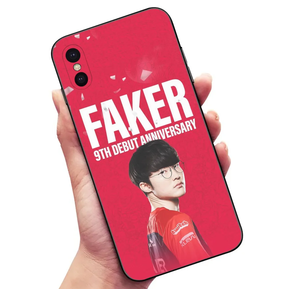 حافظة هاتف SKT T1 Faker L-LOL لهاتف سامسونج S24، 22,30، 20،10، 9، Note20 Ultra、Lite、Ultra、5G、Plus、FE