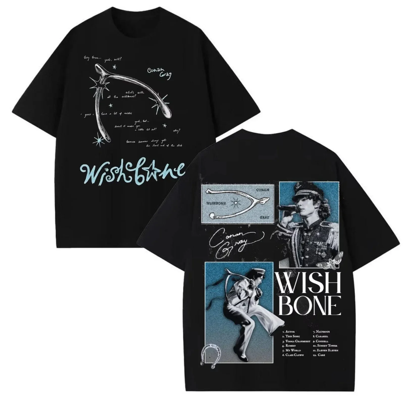 Conan Gray Shirt, Wish Bone Tour Double Sided Unisex T-Shirt US1959