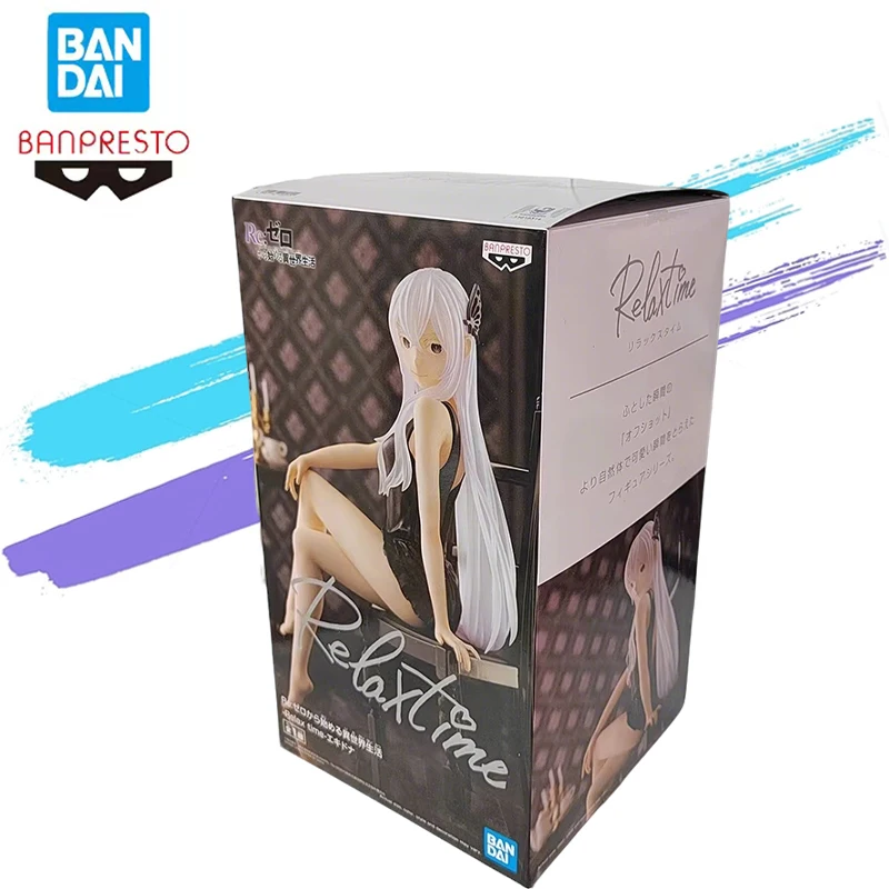 

Оригинальная Bandai Banpresto, новая, нераспечатанная, аутентичная, Re Zero, начиная в другом мире, время отдыха, декоративная игрушка Echidna