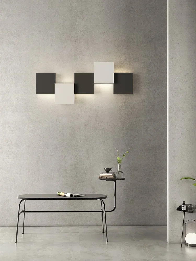 

Wall light outdoor bedside simple bedroom walkway luminous small wall ultra-thin Modern