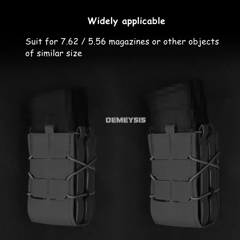 Bolsa táctica doble portarevistas cintura extracción rápida Airsoft - imagen 3