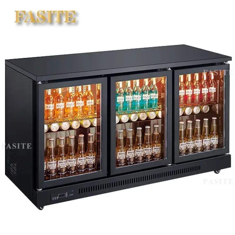For Commercial Bar Small Mini Beverage Display Cabinet Embedded Beer Fridge Fresh Keeping Counter Freezer Compact Design