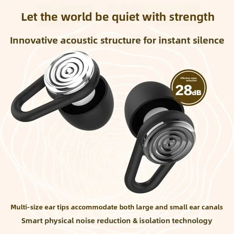 Noise Reduction Earplugs Sound Insulation Comfortable Strong Mute Sleeping Earplugs Hearing Protection Reusable for Travel Study