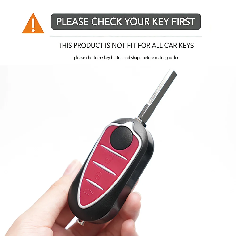 Silicone Key Cover Holder For Alfa Romeo Giulietta Myth Junior 4C Romeo Mito Myth 159 GTO GTA Car Keychain Accessories