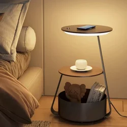 Wireless Charging Coffee Table Shelf Lamps Led Floor Lamps for Living Room Sofa Side Eye Protection Bedside Light Home Decor