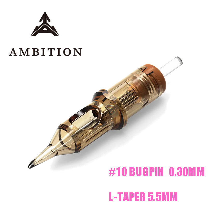 Ambition Premium RL Tattoo Cartridge Needles Module 20pcs Round Liner #10 bugpin (0.30mm) 0.35mm 1RL 3RL 5RL 7RL 9RL 11rl 14rl