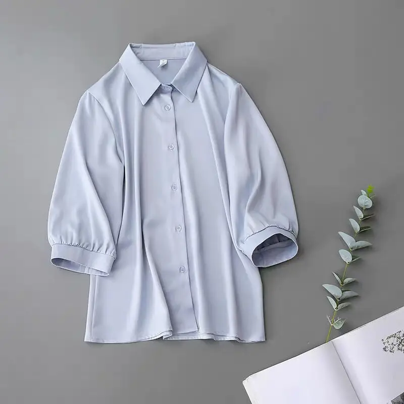 XEJ Chiffon Blouse for Women Blouses Summer 2023 Woman Korean Top White Shirt Woman Vintage Office Clothing Top Female