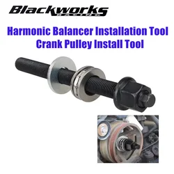 Harmonic LS Crankshaft Pulley Installer Harmonic Balancer Tool For GM 1997-Up LT LS Engines with Thrust Bearing&Hex Wrench Flats