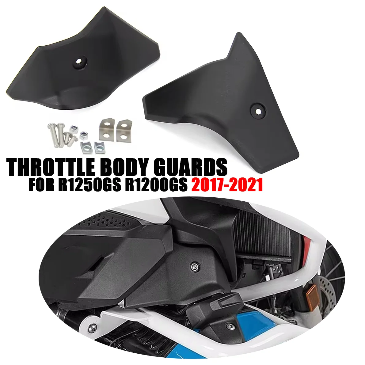 

Motorcycle Modification accessories Two side guard plates Throttle Body Guards Protector For R1250GS R1200GS R 1250GS 1200G