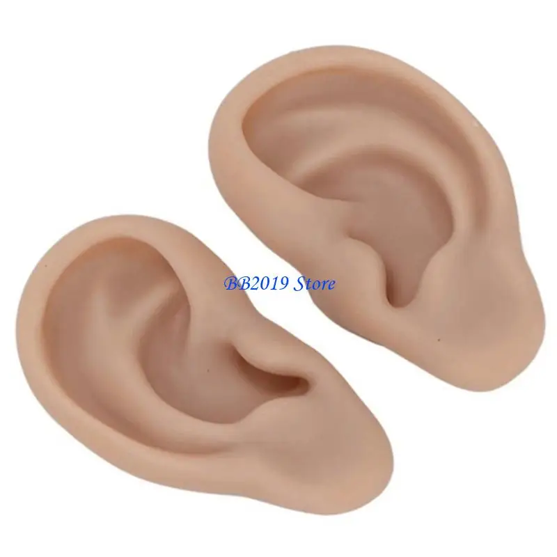 Q0KB Anatomical Silicone Ear Replicas For Piercer Demonstration And Art Design