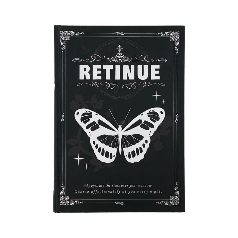 IFFVGX 96 Sheets Goth Butterfly Rose Notebook Ledger American Style Notebook Planner Retro Coil Diary Memo To Do List Schedule