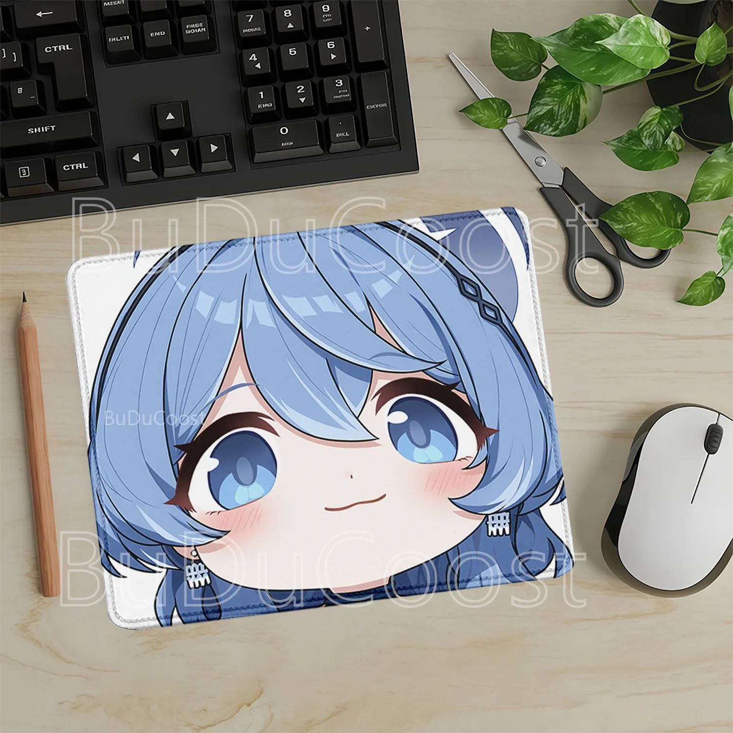 Goofy ahh big head Blue Archive sorasaki hina Small size Mouse Pad Non-slip base Desk Mat offices HD Printing overlock Mousepad