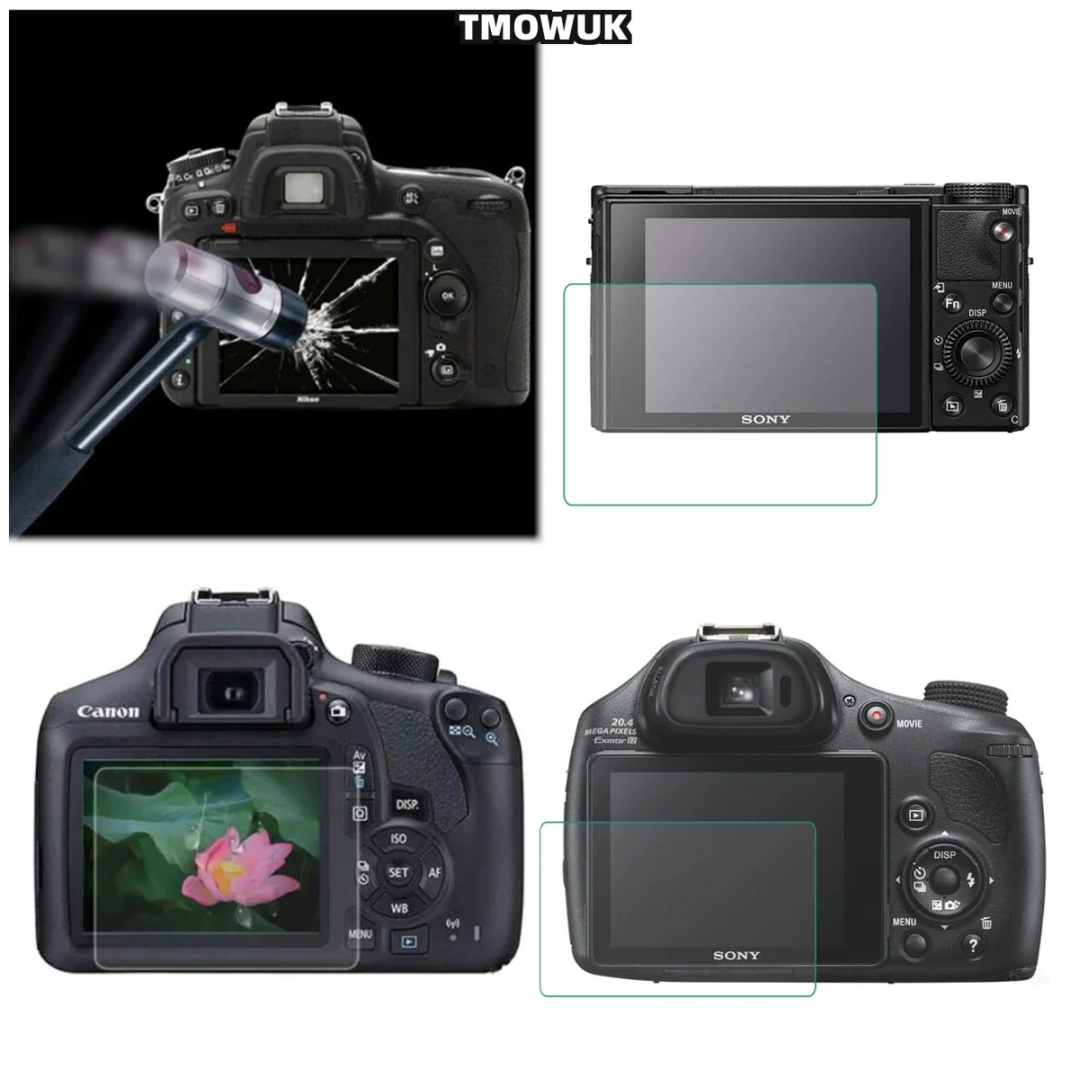 Anti - Scratch Tempered Glass Protector For Sony DSC - RX100 VII Mark 7 RX100M7 RX100VII RX100 M7 Mark7 SLR