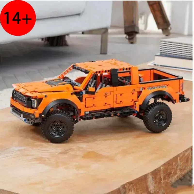 

Набор строительных блоков MOC «Внедорожный пикап» из 1379 деталей, модель автомобиля для самостоятельной сборки, конструктор для детей и взрослых, подарок