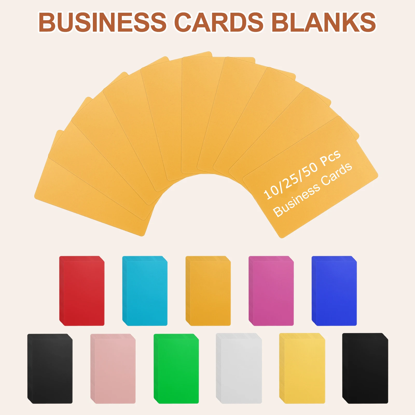 

10/25/50 шт. металлические визитные карточки с цветной отделкой, алюминиевые пустые лазерные гравировки, карты «сделай сам», гравировальные листы с ЧПУ для домашнего офиса