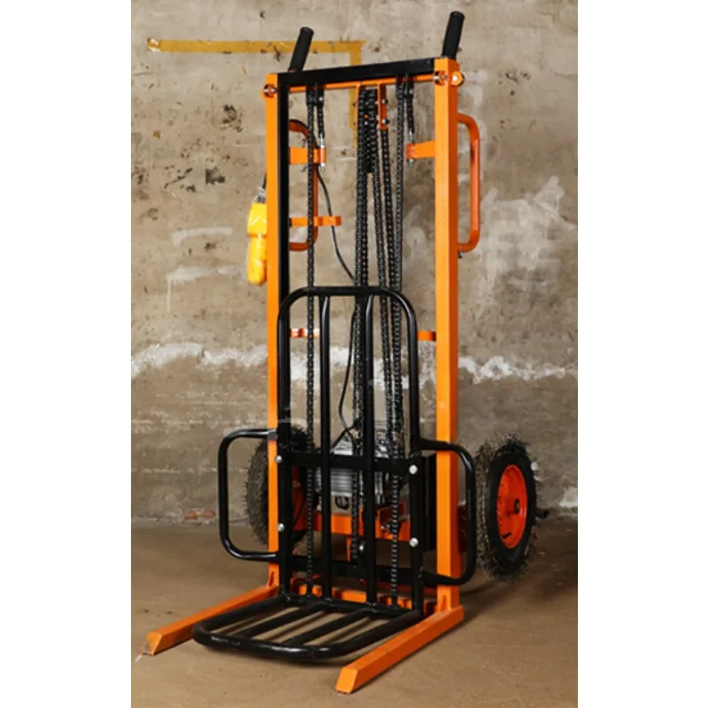 220V household small lift electric stacker forklift handling loading and unloading stacker